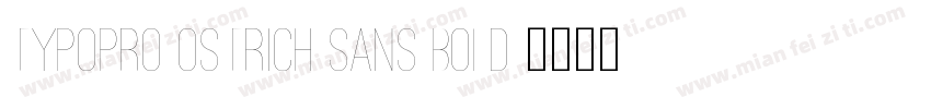 TypoPRO Ostrich Sans Bold字体转换